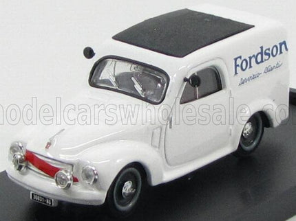 FIAT | 500C FURGONE VAN VEICOLO COMMERCIALE PUBLICITAIRE FORDSON BRESCIA SERVIZIO CLIENTI 1950 | WHITE BLACK