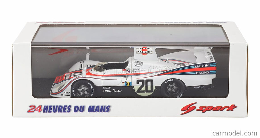Porsche 936 2.1L Turbo Team Martini Racing Porsche System N°20 Víťaz 24h Le Mans 1976 Jacky Ickx - Gijs Van Lennep 1:43 Spark Model biela červená