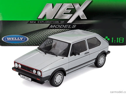 Volkswagen Golf I Gti Pirelli 2-DOOR 1983 1:18 Welly strieborná