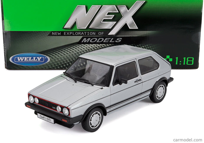 Volkswagen Golf I Gti Pirelli 2-DOOR 1983 1:18 Welly strieborná
