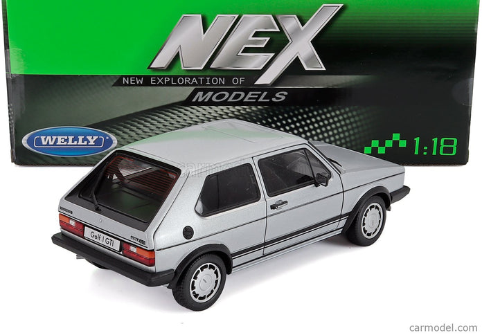 Volkswagen Golf I Gti Pirelli 2-DOOR 1983 1:18 Welly strieborná