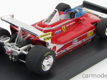 Ferrari F1 312T4 N°12 Prove Ala Posteriore Ovest USA GP 1979 Gilles Villeneuve 1:43 Brumm červená