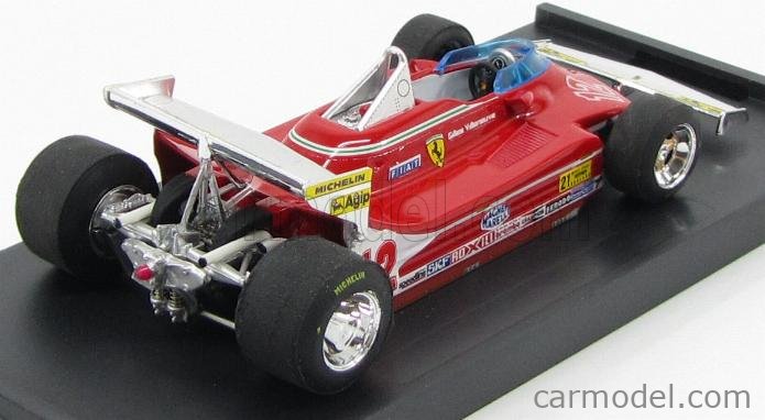 Ferrari F1 312T4 N°12 Prove Ala Posteriore Ovest USA GP 1979 Gilles Villeneuve 1:43 Brumm červená