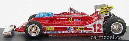 Ferrari F1 312T4 N°12 Prove Ala Posteriore Ovest USA GP 1979 Gilles Villeneuve 1:43 Brumm červená