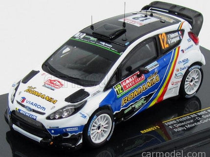 Ford Fiesta RS WRC N°12 Rally Montecarlo 2014 F.Delecour - D.Savignoni 1:43 IXO Models modrá biela čierna