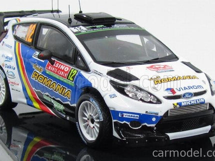 Ford Fiesta RS WRC N°12 Rally Montecarlo 2014 F.Delecour - D.Savignoni 1:43 IXO Models modrá biela čierna