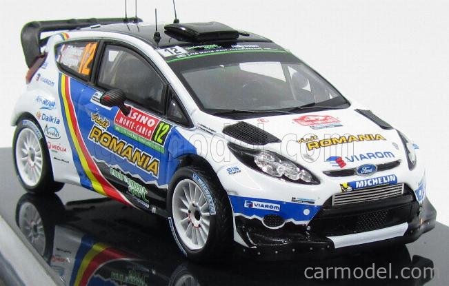 Ford Fiesta RS WRC N°12 Rally Montecarlo 2014 F.Delecour - D.Savignoni 1:43 IXO Models modrá biela čierna