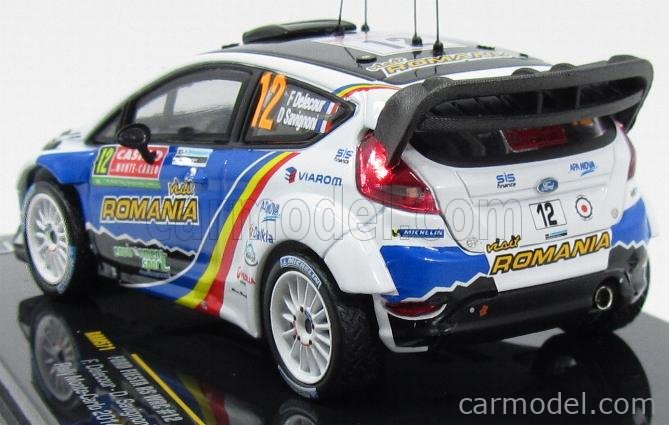 Ford Fiesta RS WRC N°12 Rally Montecarlo 2014 F.Delecour - D.Savignoni 1:43 IXO Models modrá biela čierna