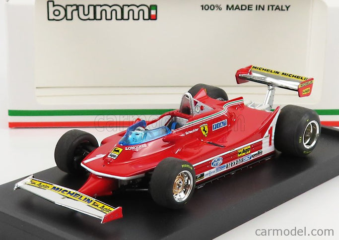 Ferrari F1 312T5 N°1 Argentina GP 1980 J.Scheckter 1:43 Brumm červená