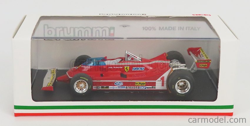 Ferrari F1 312T5 N°1 Argentina GP 1980 J.Scheckter 1:43 Brumm červená