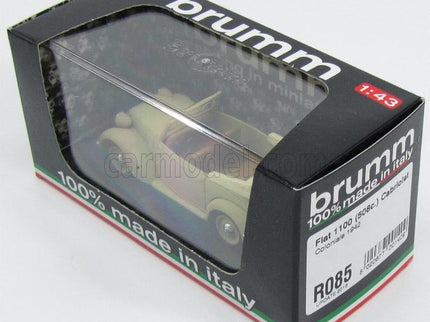 Fiat 508C 1100 Cabriolet Coloniale 1937-39 1:43 Brumm Sand