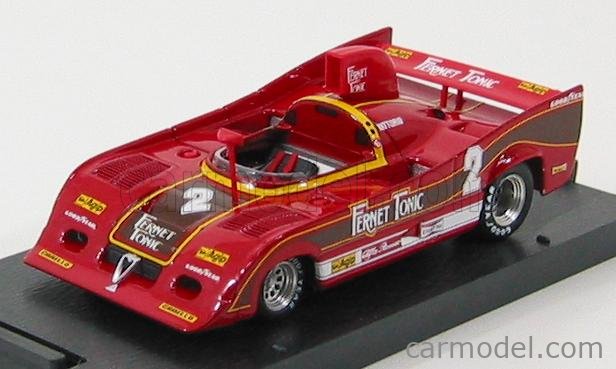 ALFA ROMEO 33 SC 12 500 KM Monza 1977 N°2 Brambilla 1:43 Brumm červená