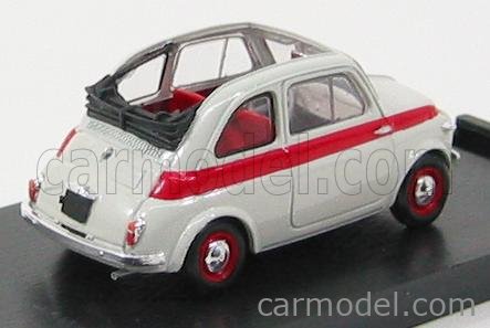 Fiat 500 Nuova Sport Aperta 1957 1:43 Brumm sivá
