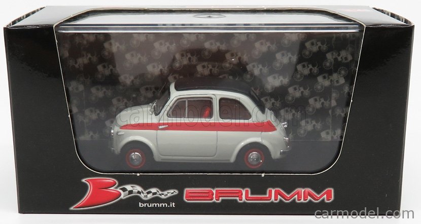 Fiat 500 Nuova Sport Chiusa 1957 1:43 Brumm sivá