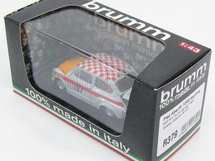 Fiat 600 Abarth 1000 Corsa N°107 Víťaz 500km Nurburgring 1967 Edelhof 1:43 Brumm sivá oranžová