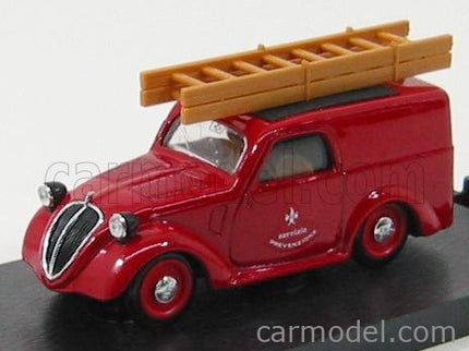 Fiat 500B Van Vigili Del Fuoco Servizio Prevenzione 1946 1:43 Brumm červená