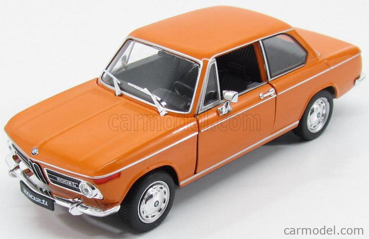 BMW 2002Ti 2-DOORS 1966 1:24 Welly oranžová