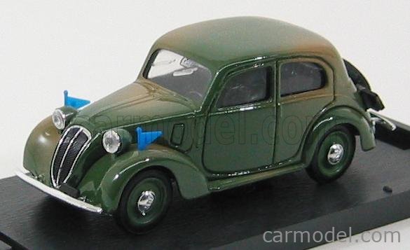 Fiat 508C 1100 Berlina Forze Armate 1937-39 1:43 Brumm vojenská zelená