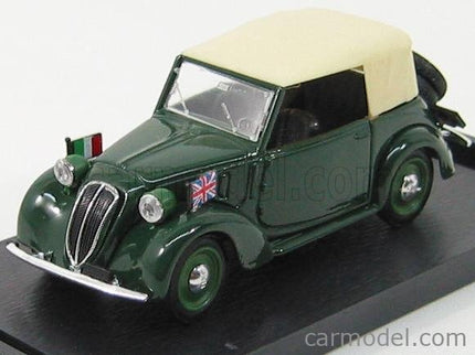Fiat 508C 1100 Cabriolet 1937 CD 1:43 Brumm vojenská zelená