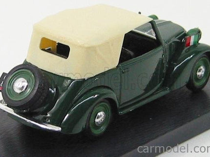 Fiat 508C 1100 Cabriolet 1937 CD 1:43 Brumm vojenská zelená