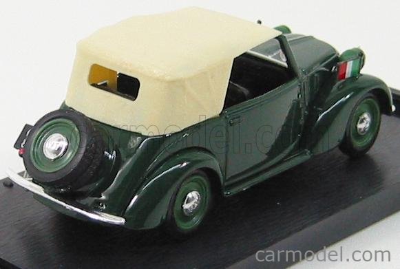 Fiat 508C 1100 Cabriolet 1937 CD 1:43 Brumm vojenská zelená
