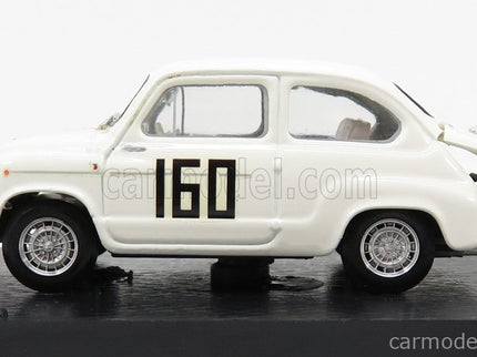Fiat 600 850 TC Abarth N°160 Pieve S.Stefano 1962 Piero Falorni 1:43 Brumm biela