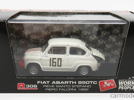 Fiat 600 850 TC Abarth N°160 Pieve S.Stefano 1962 Piero Falorni 1:43 Brumm biela