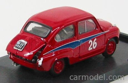 Fiat 600 Abarth 750 N°26 Mille Miglia 1956 D.Cogna 1:43 Brumm červená