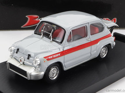 Fiat 600 Abarth 850TC Corsa 1966 1:43 Brumm sivá červená