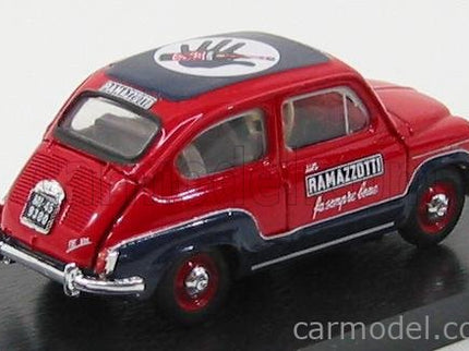 Fiat 600 D Commerciale Ramazzotti 1960 1:43 Brumm červená modrá