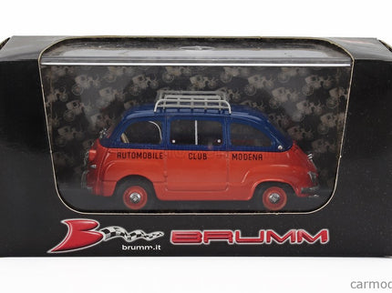 Fiat 600 Multipla Automobil Club Modena 1956 1:43 Brumm oranžová modrá