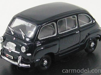 Fiat 600 Multipla Carabinieri Police 1956 1:43 Brumm modrá