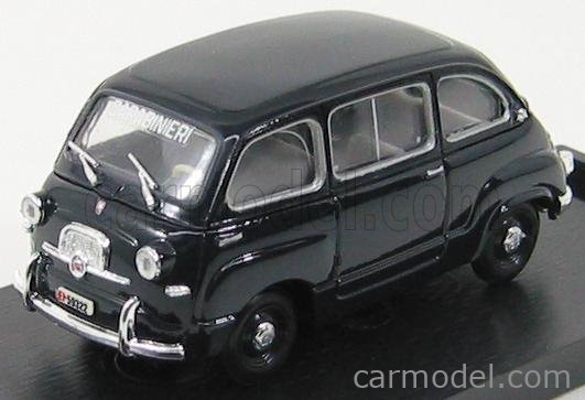 Fiat 600 Multipla Carabinieri Police 1956 1:43 Brumm modrá