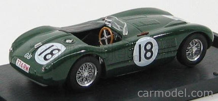 Jaguar XK120 C-Type Spider 3.4L Team Jaguar Cars Ltd N°18 Víťaz 24h Le Mans 1953 Tony Rolt - Duncan Hamilton 1:43 Brumm British Racing zelená