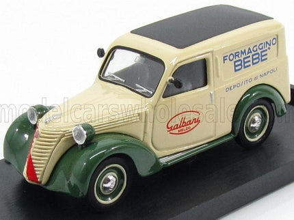 FIAT | 1100 FURGONE VAN VEICOLO COMMERCIALE PUBLICITAIRE GALBANI MELZO MILANO DEPOSITO DI NAPOLI 1950 | CREAM GREEN