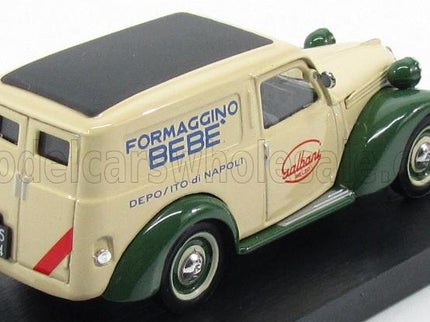 FIAT | 1100 FURGONE VAN VEICOLO COMMERCIALE PUBLICITAIRE GALBANI MELZO MILANO DEPOSITO DI NAPOLI 1950 | CREAM GREEN