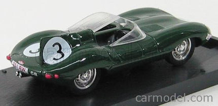 Jaguar D Type Le Mans N°3 1956 Jack Fairman 1:43 Brumm zelená