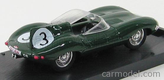 Jaguar D Type Le Mans N°3 1956 Jack Fairman 1:43 Brumm zelená