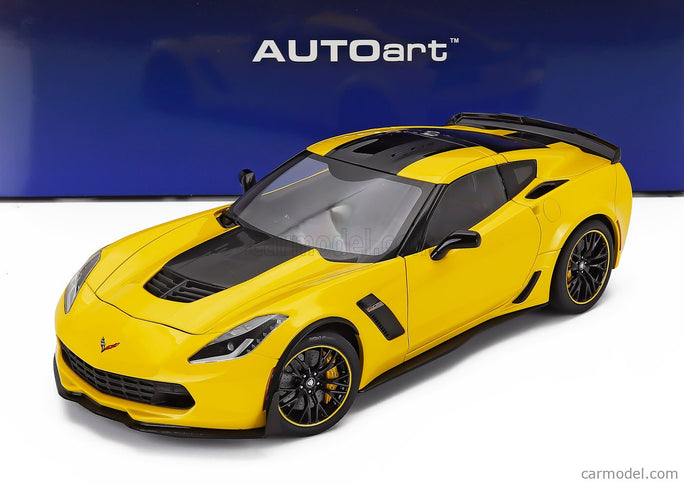 Chevrolet Corvette Z06 C7R Coupe 2015 1:18 AUTOart žltá