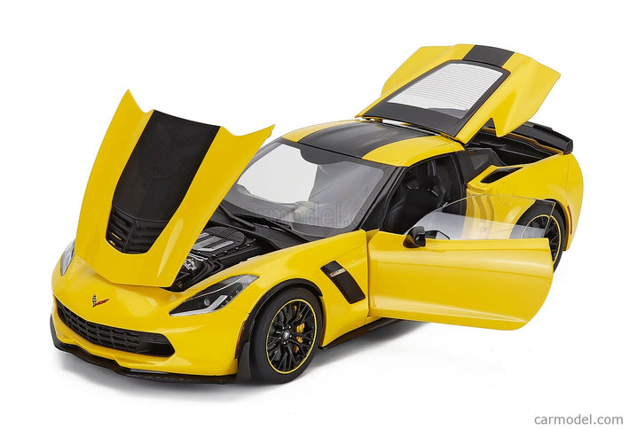 Chevrolet Corvette Z06 C7R Coupe 2015 1:18 AUTOart žltá
