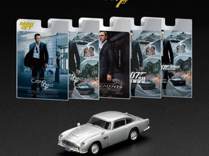 ASTON MARTIN DB5 Casino Royale 1:64 MINI GT strieborná
