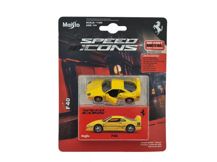 Ferrari F40 1987 1:64 Maisto žltá