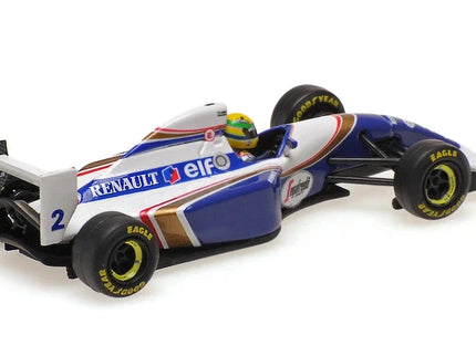 Williams F1 FW16 Team Rothmans Renault N°2 San Marino GP 1994 Ayrton Senna 1:64 Minichamps modrá biela