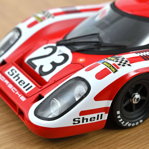 Porsche 917K 4.9L Team Salzburg N°23 Víťaz 24h Le Mans 1970 Hans Herrmann - Richard Attwood 1:18 Norev červená biela
